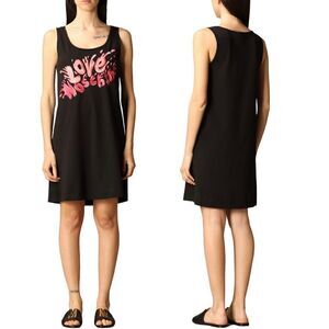 LOVE MOSCHINO melting tank dress with logo